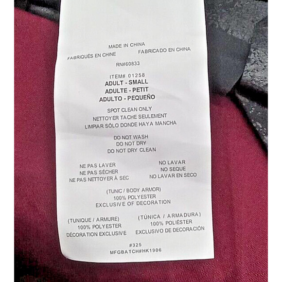 Gladiator Warrior Costume Halloween Adult Size Small Cape Warrior Cos Play - Picture 6 of 7